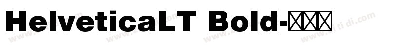 HelveticaLT Bold字体转换